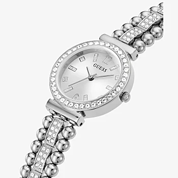 Guess Gala Silver Tone Case Silver Tone Stainless Steel Watch - GW0401L1