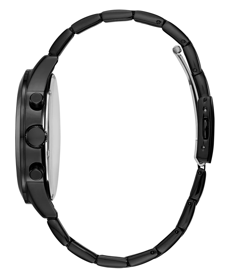 Guess Gents Atlas Black Dial, Case, Band Chronograph Watch - W0668G5