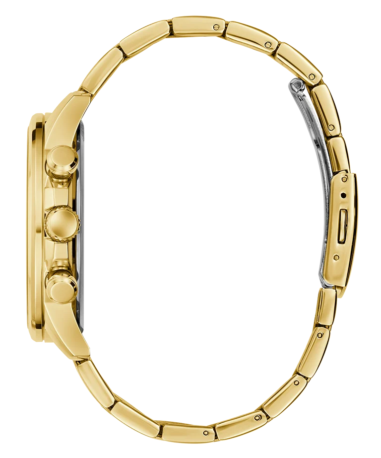 Guess Gents Walker Black Dial, Gold Tone Multi-Function Watch - GW0900G3