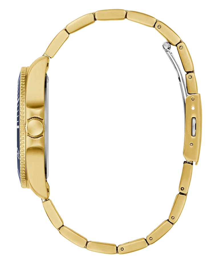 Guess Gold cliff blue dial watch - GW0968G2