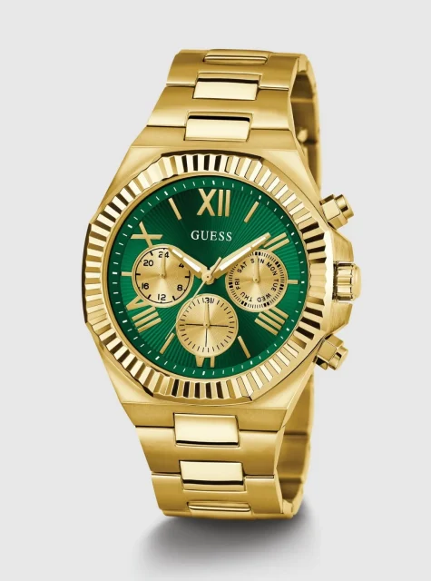 Guess Gold Equity Green Link Watch - GW0703G2