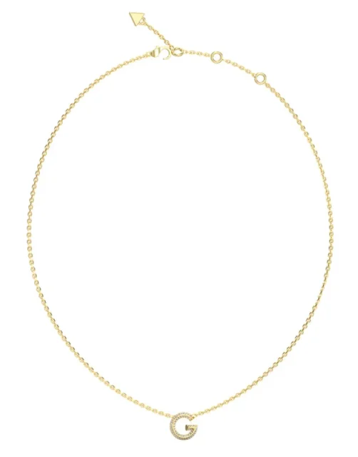GUESS Gold Tone “G” Crystal Necklace – JUBN05441JWYGT