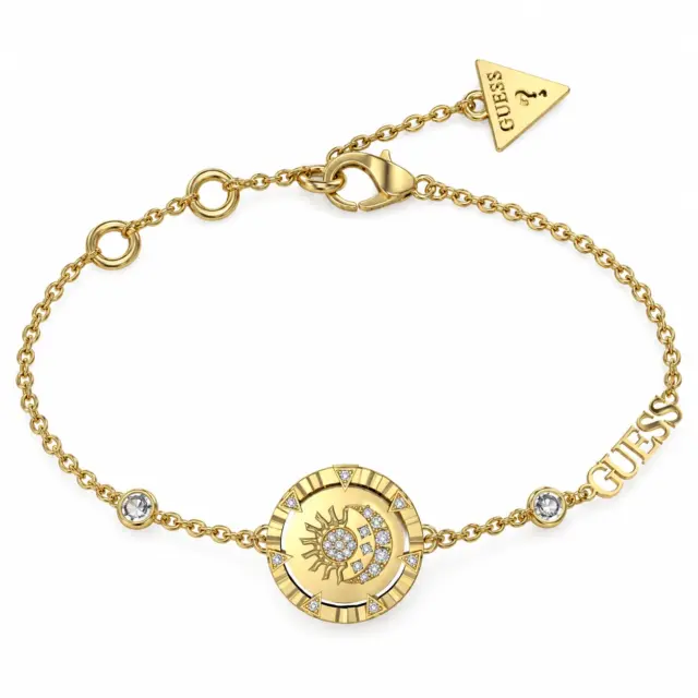 Guess Gold Tone Moon Mini Bracelet