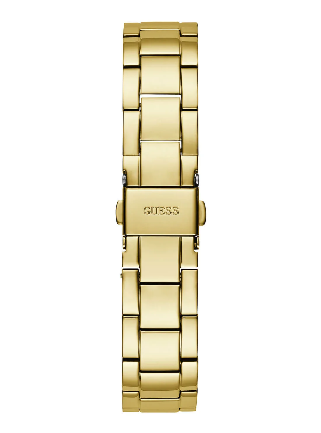 Guess Gold Tone Opaline Multi Crystal Link Watch - GW0475L3