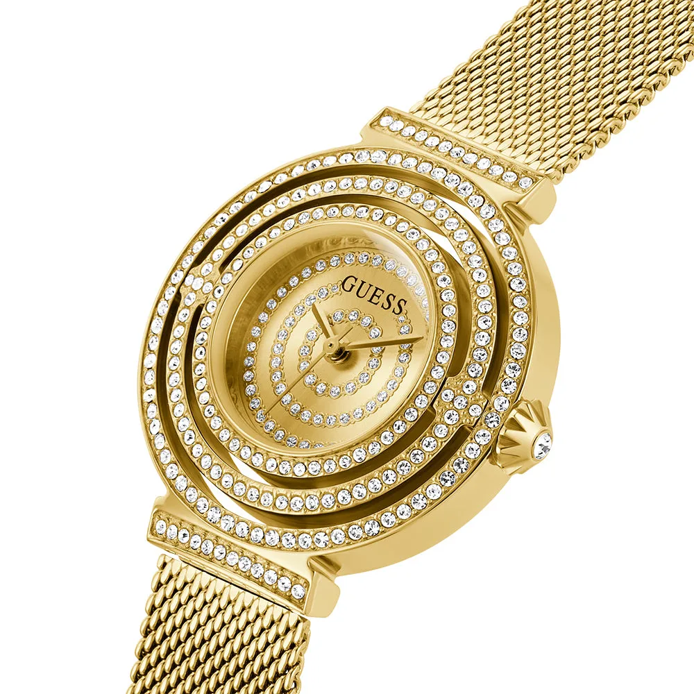 Guess GW0550L2 Dream Gold Tone Crystal Mesh Women’s Watch