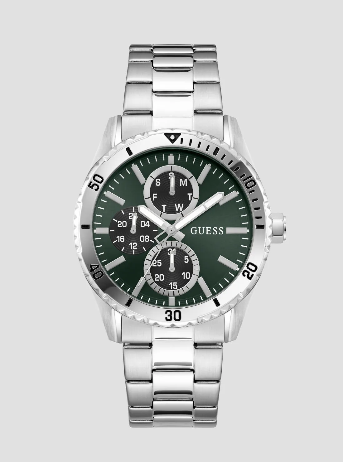 Guess GW1061G1 Silver Velocity Green Dial Watch
