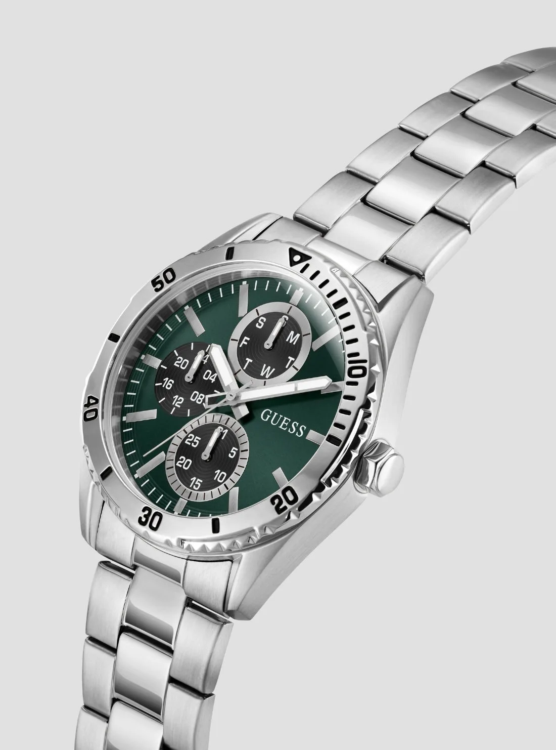 Guess GW1061G1 Silver Velocity Green Dial Watch