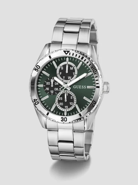 Guess GW1061G1 Silver Velocity Green Dial Watch