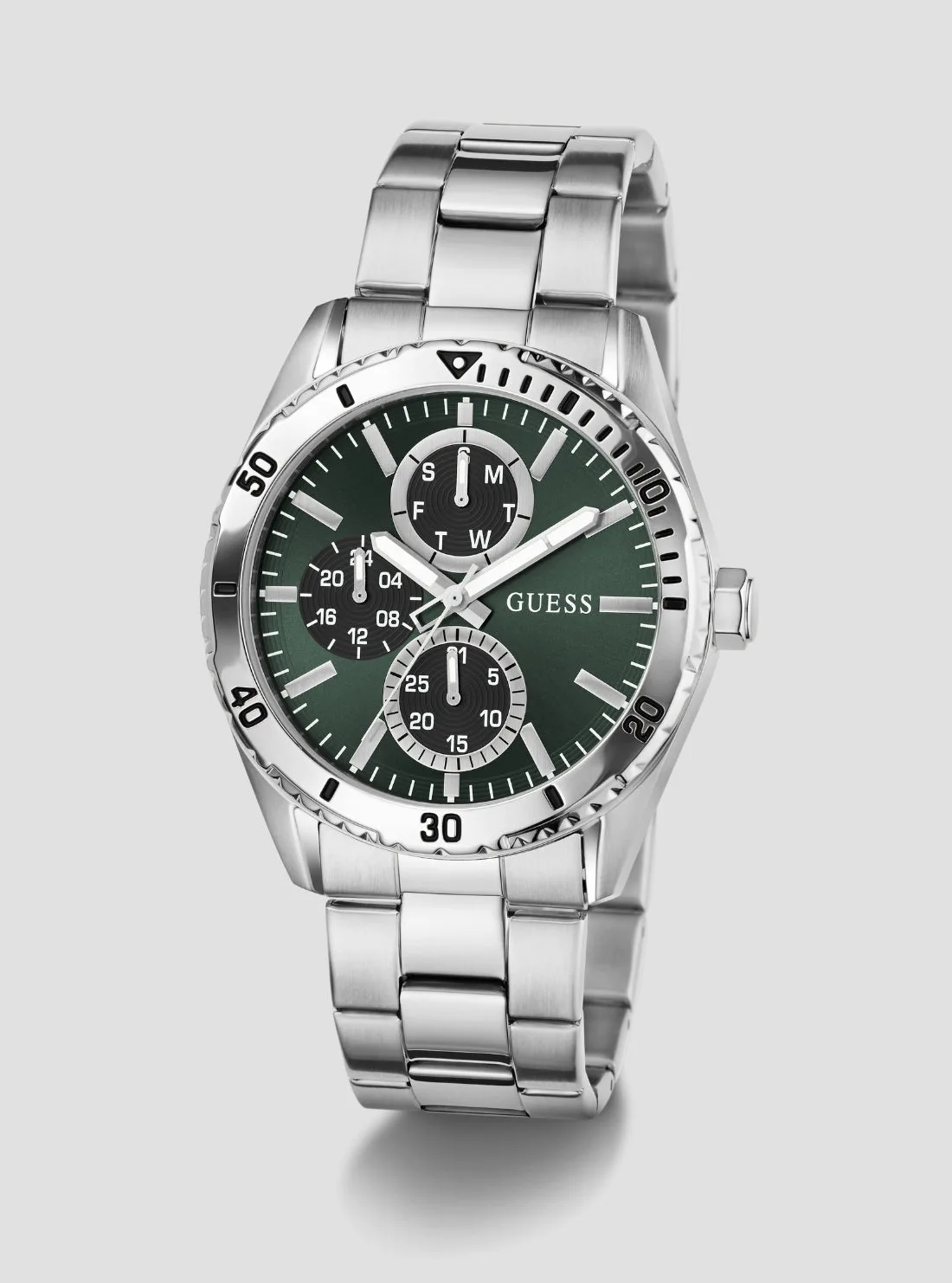 Guess GW1061G1 Silver Velocity Green Dial Watch
