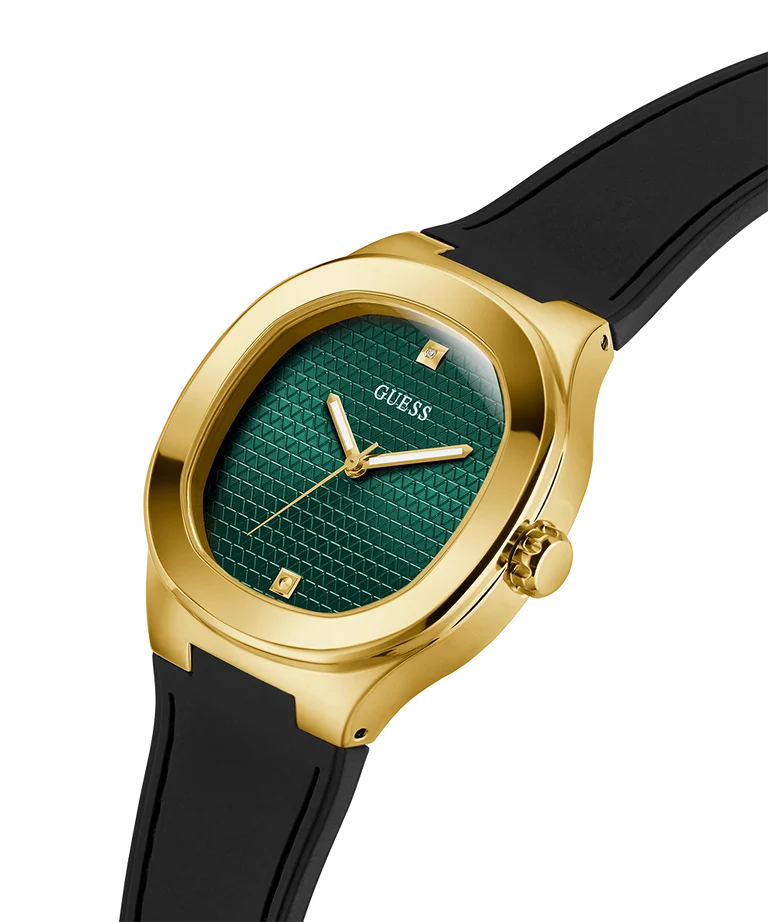 GUESS Headline GW1005G2 Mens Black Gold Tone Analog Watch