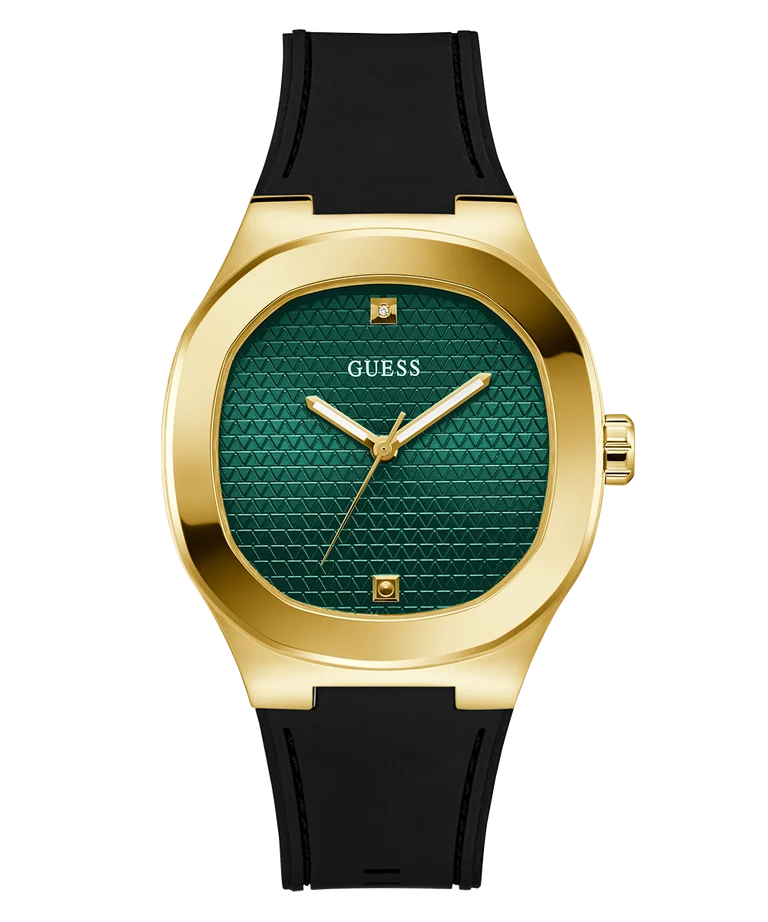 GUESS Headline GW1005G2 Mens Black Gold Tone Analog Watch