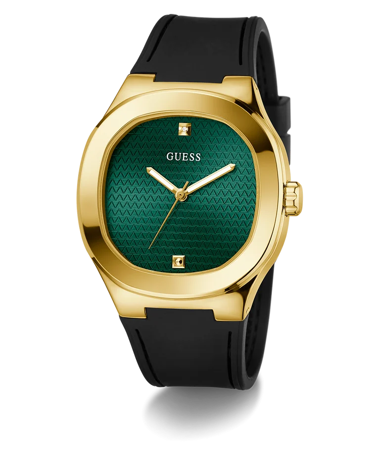 GUESS Headline GW1005G2 Mens Black Gold Tone Analog Watch