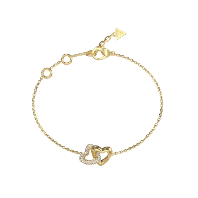GUESS Heart Link Chain Bracelet Gold – JUBB06014JWYG