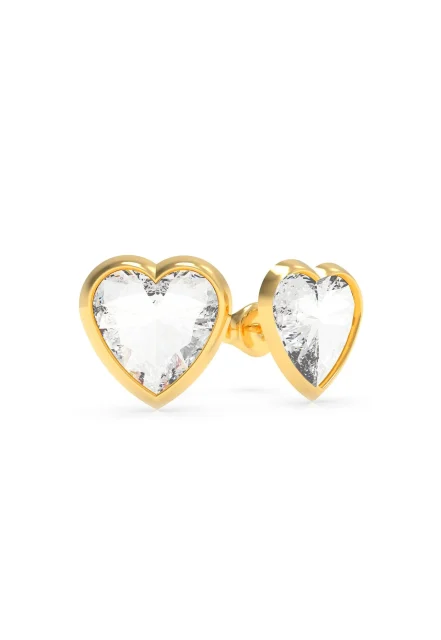 GUESS HEART STUD EARRINGS - UBE70040