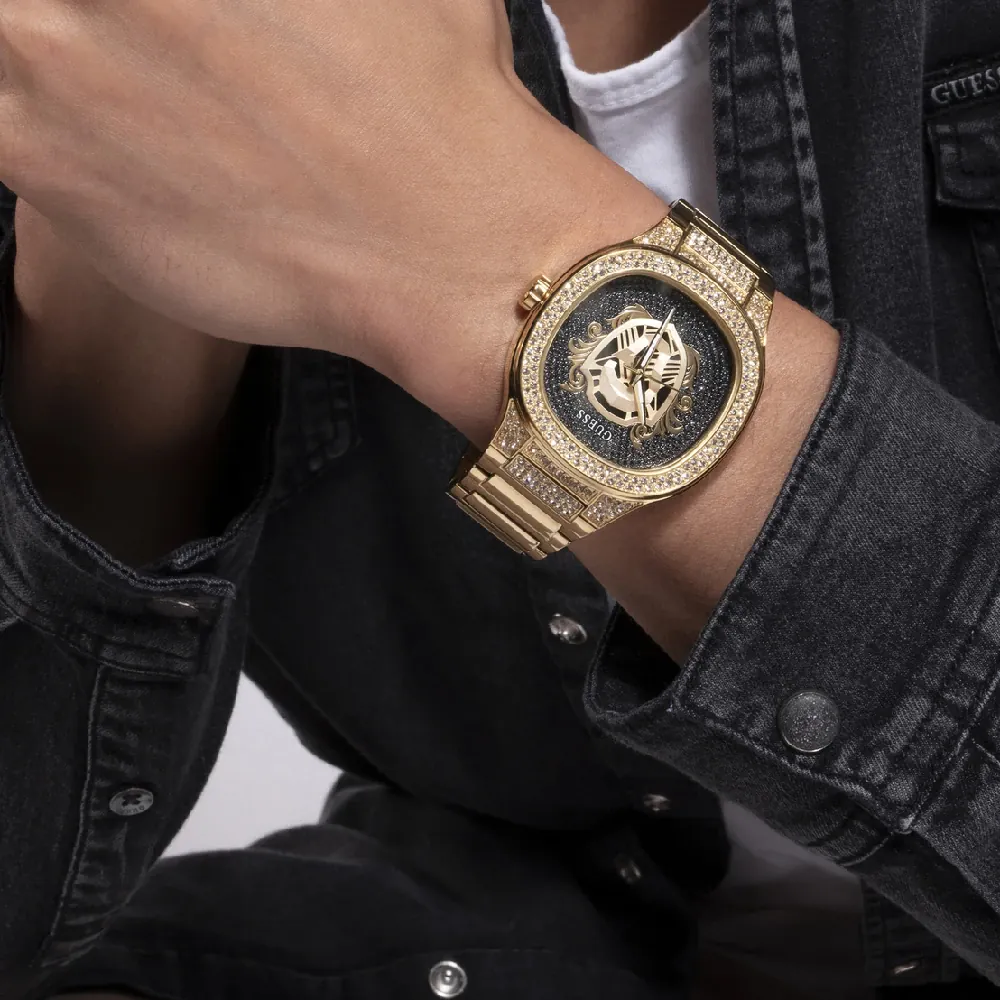 Guess Kingdom Men's Gold Tone Watch - GW0565G1