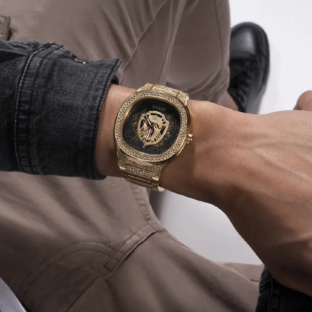 Guess Kingdom Men's Gold Tone Watch - GW0565G1
