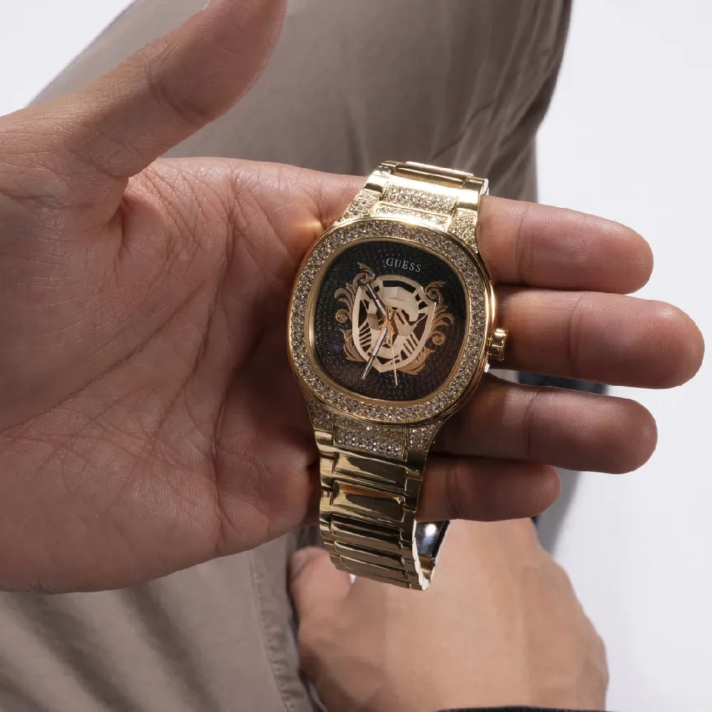 Guess Kingdom Men's Gold Tone Watch - GW0565G1