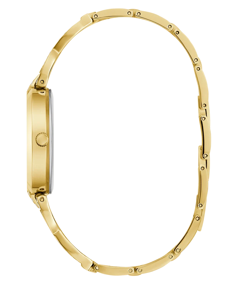 Guess Ladies Coral Glitz Gold Tone Watch - GW0868L2