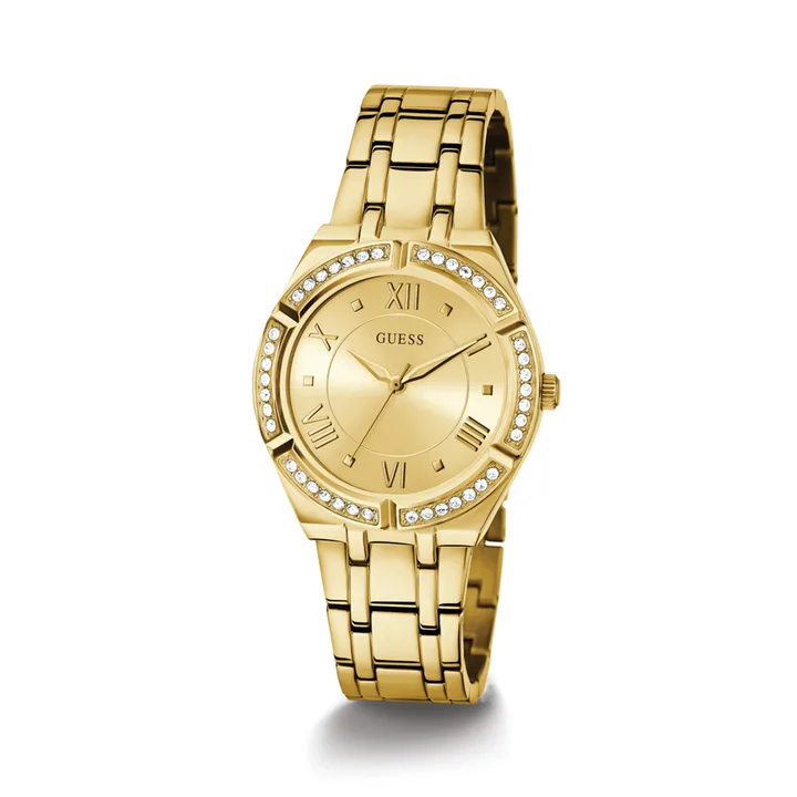 Guess Ladies Cosmo Gold Dial Gold Case & Strap - GW0033L2