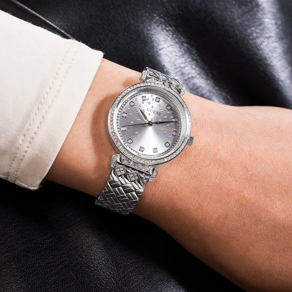 Guess Ladies Enchantment Silver Dial Watch - GW0763L1