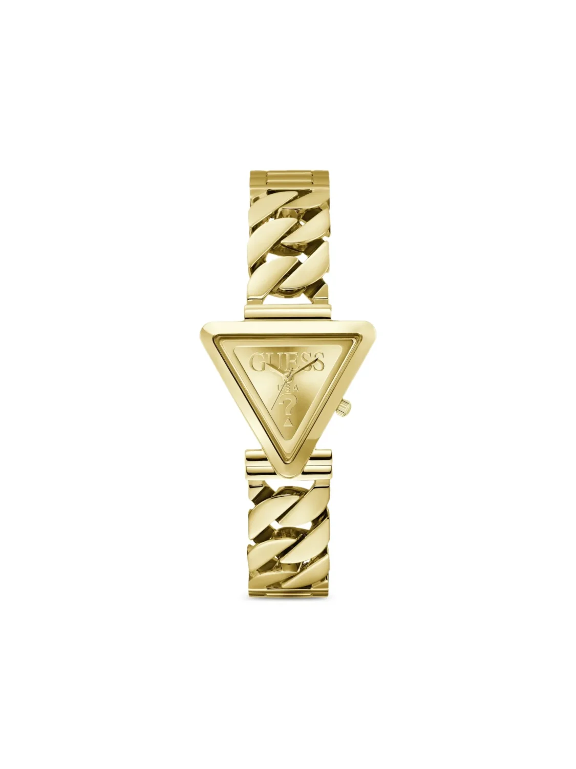 Guess Ladies Fame Triangle Case Gold Case & Band - GW0859L2