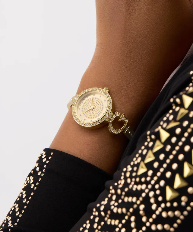 GUESS Ladies Giselle Gold Tone Analog Watch - GW0929L2
