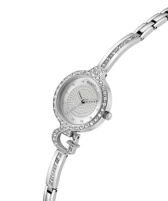GUESS Ladies Giselle Silver Tone Analog Watch - GW0929L1