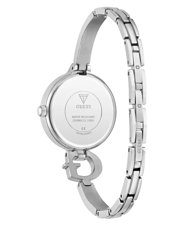 GUESS Ladies Giselle Silver Tone Analog Watch - GW0929L1