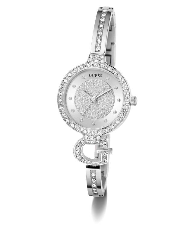 GUESS Ladies Giselle Silver Tone Analog Watch - GW0929L1