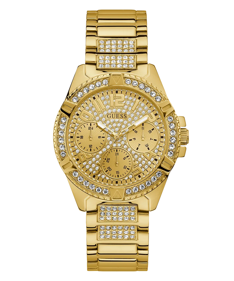 Guess Ladies Gold Dial, Case & Band Multi-Function Analog Watch - W1156L2
