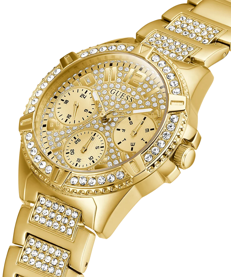 Guess Ladies Gold Dial, Case & Band Multi-Function Analog Watch - W1156L2