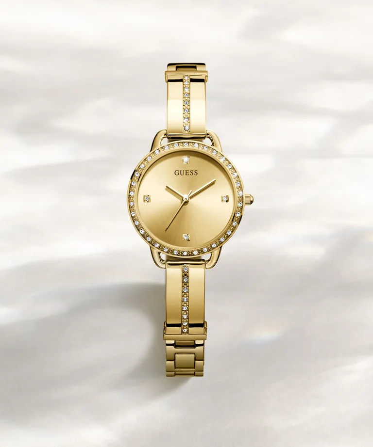 GUESS Ladies Gold Tone Analog Watch - GW0022L2
