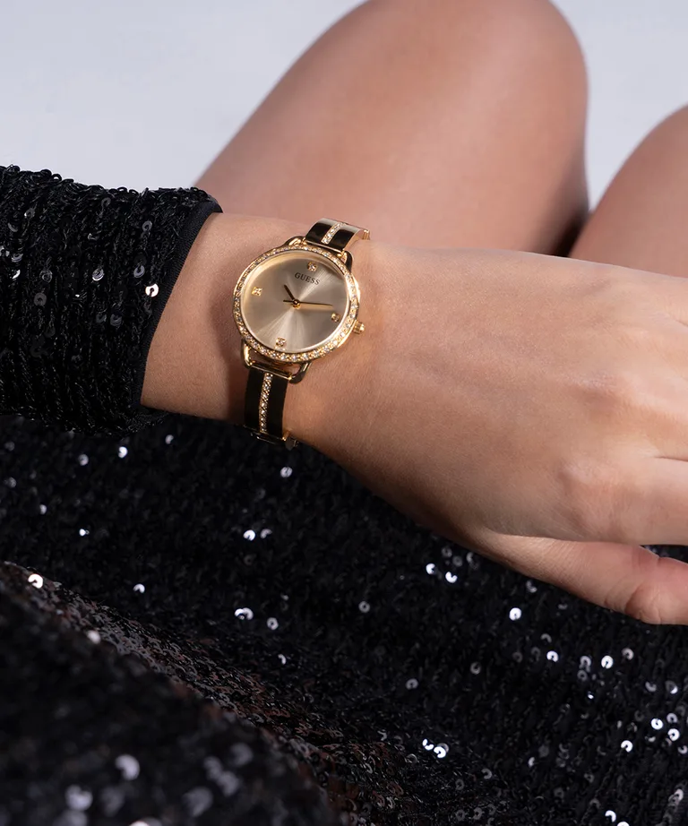 GUESS Ladies Gold Tone Analog Watch - GW0022L2