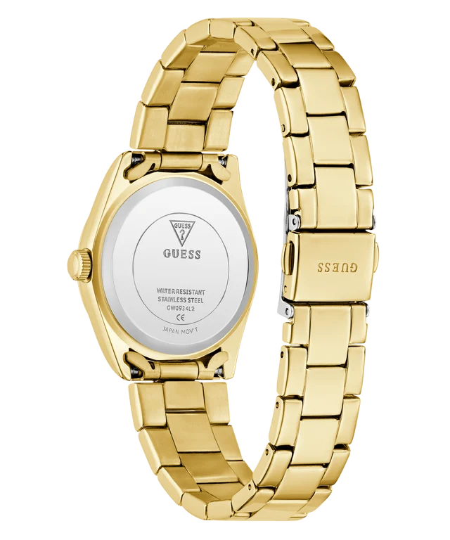 GUESS Ladies Gold Tone Date Watch - GW0934L2