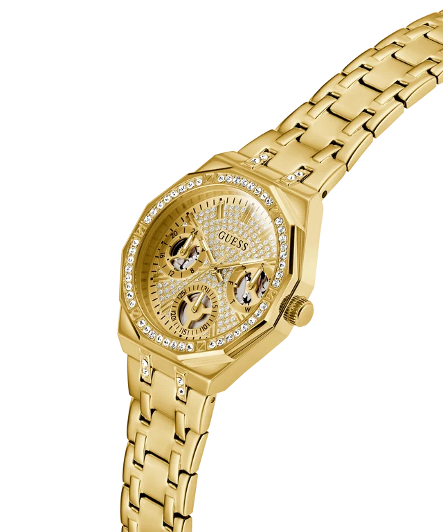GUESS Ladies Gold Tone Multi-function Watch - GW0988L2