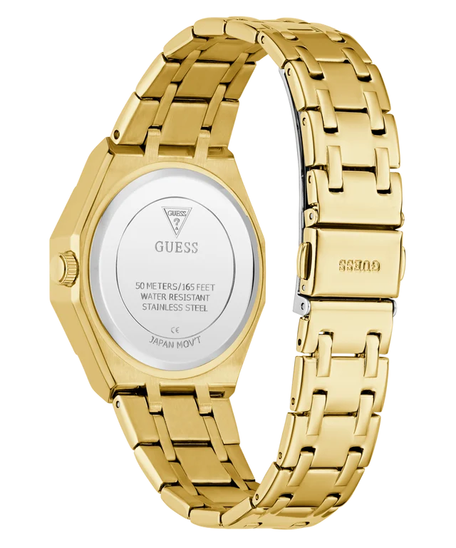 GUESS Ladies Gold Tone Multi-function Watch - GW0988L2