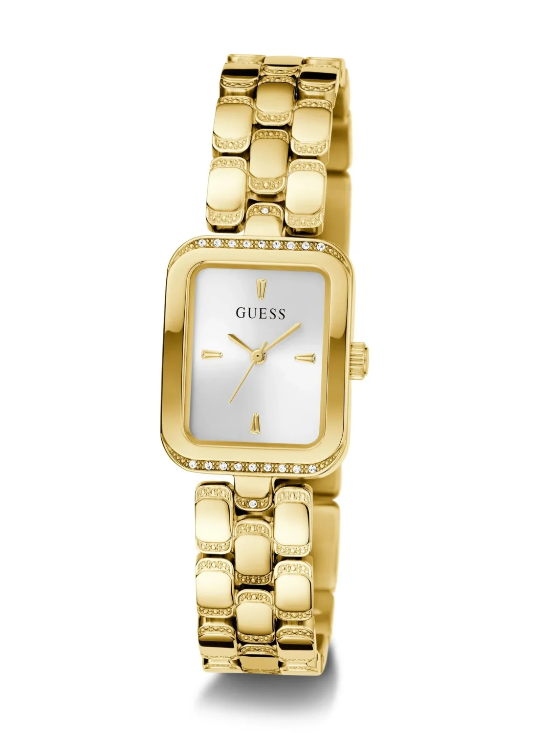 Guess Ladies ISLA Gold Case & Band, Silver Dial - GW0865L2