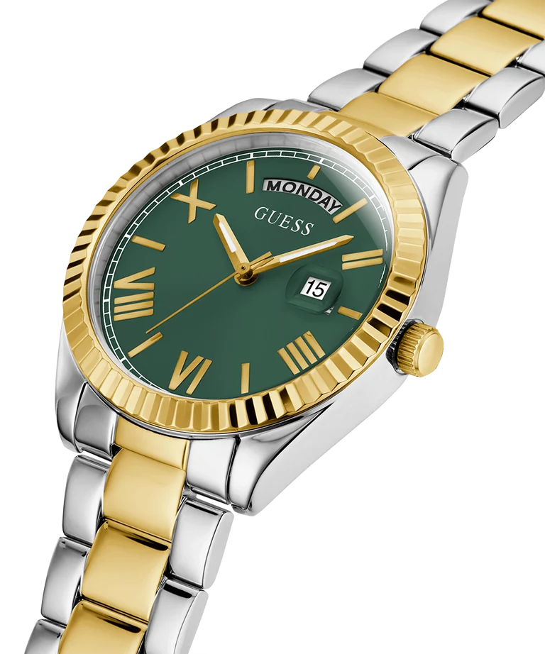 Guess Ladies Luna 2-Tone Gold & Silver Day/Date Watch - GW0308L5