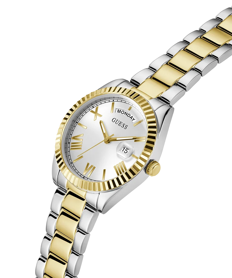 Guess Ladies Luna 2-Tone Gold & Silver Day/Date Watch - GW0308L6