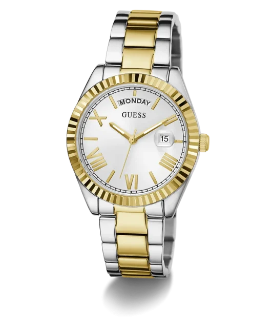 Guess Ladies Luna 2-Tone Gold & Silver Day/Date Watch - GW0308L6