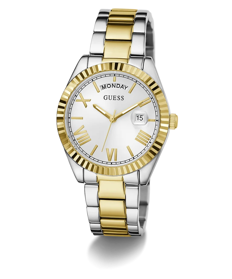Guess Ladies Luna 2-Tone Gold & Silver Day/Date Watch - GW0308L6