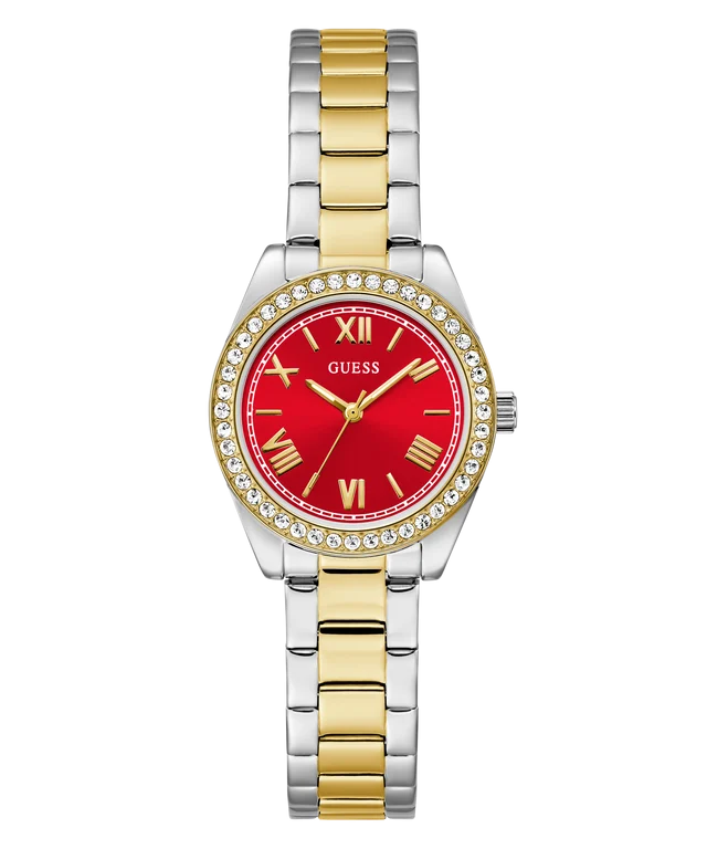 GUESS Ladies Mini Luna 2-Tone Analog Watch - GW0841L8