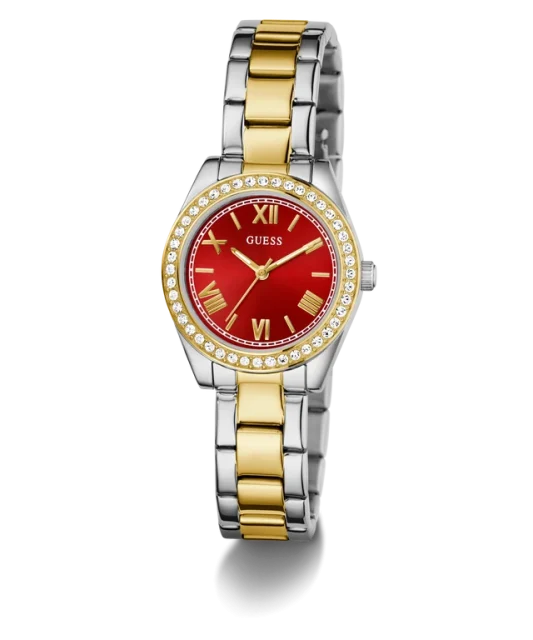 GUESS Ladies Mini Luna 2-Tone Analog Watch - GW0841L8