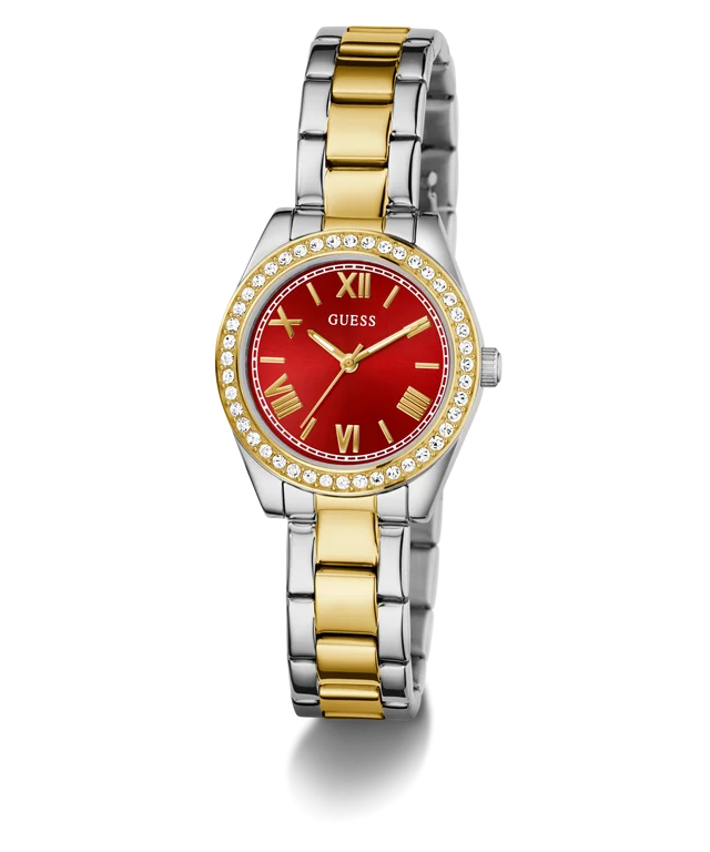 GUESS Ladies Mini Luna 2-Tone Analog Watch - GW0841L8