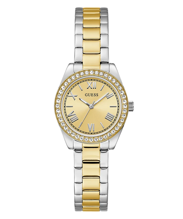 Guess Ladies Mini Luna Gold / Silver Tone, Gold Dial - GW0841L2