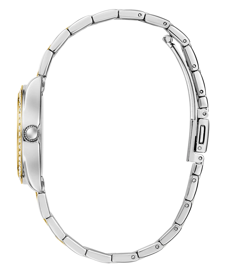Guess Ladies Mini Luna Gold / Silver Tone, Gold Dial - GW0841L2