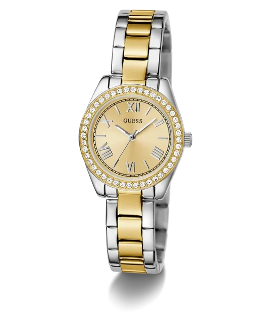 Guess Ladies Mini Luna Gold / Silver Tone, Gold Dial - GW0841L2