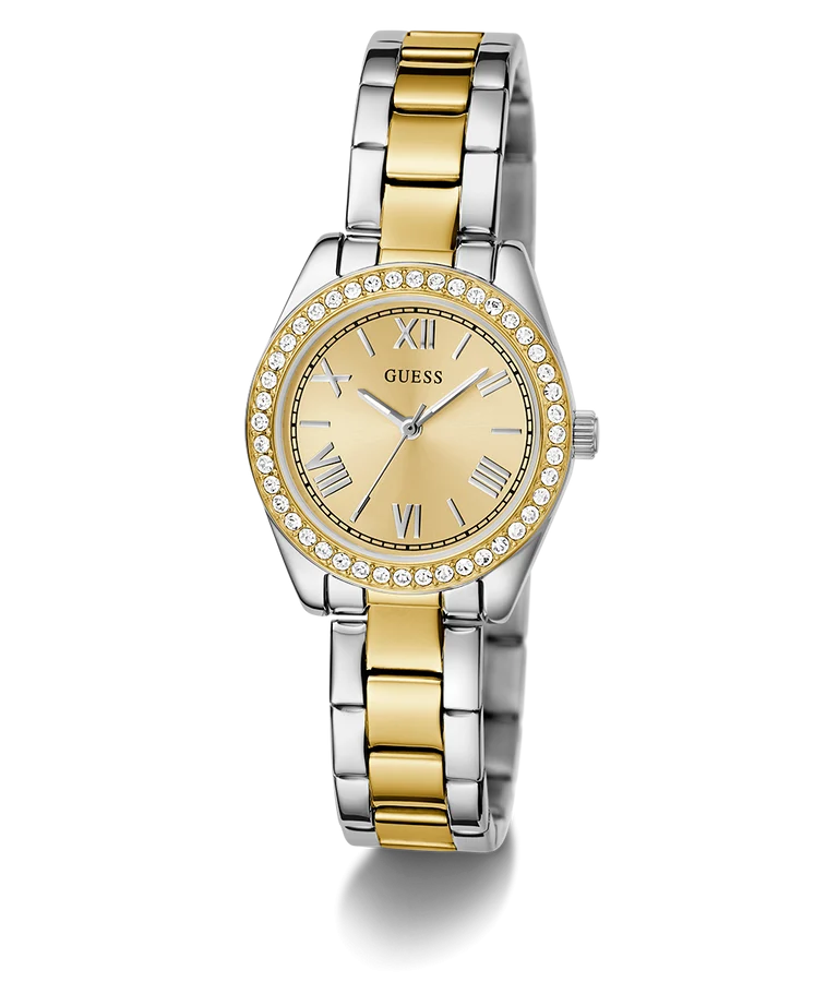 Guess Ladies Mini Luna Gold / Silver Tone, Gold Dial - GW0841L2