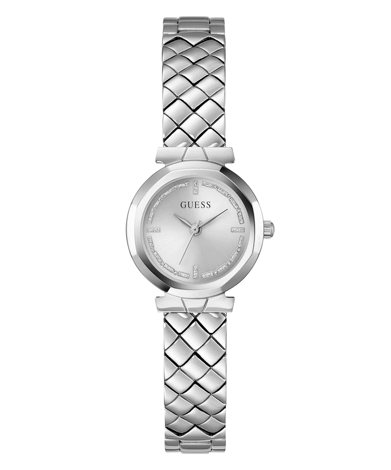 Guess Ladies Mini Rumour Silver Dial, Silver Case & Band - GW0839L4