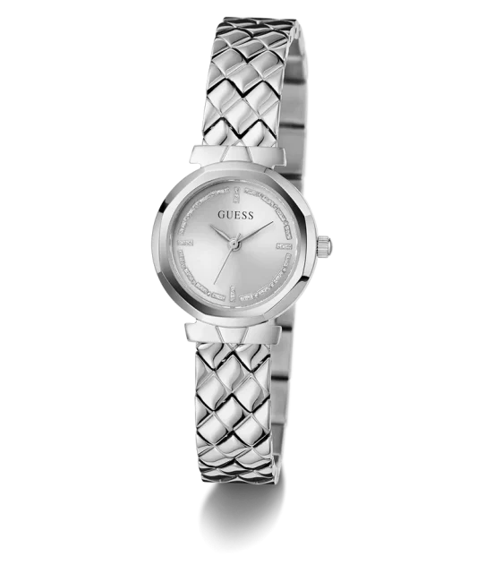 Guess Ladies Mini Rumour Silver Dial, Silver Case & Band - GW0839L4